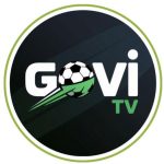 Govi TV IPTV app interface showing live TV channels, sports, movies, and series with M3U playlist setup on Smart TV and Android devices.