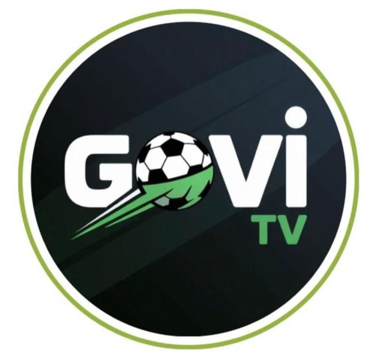 Govi TV IPTV app interface showing live TV channels, sports, movies, and series with M3U playlist setup on Smart TV and Android devices.