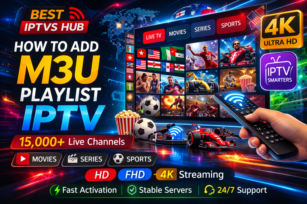 How to Add M3U Playlist IPTV on Smart TV, Firestick and IPTV Smarters
