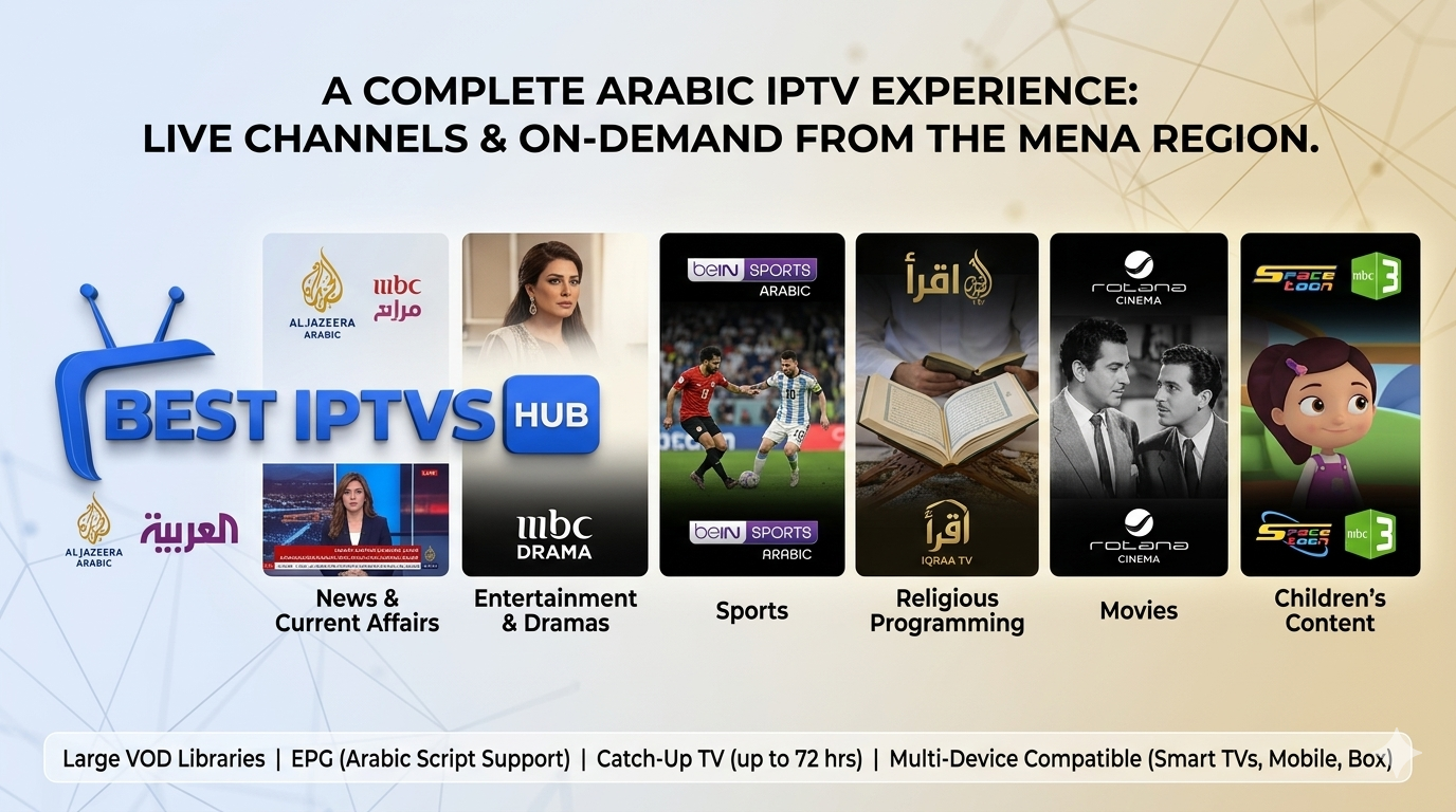 Best Arabic IPTV provider with live channels and sports streaming