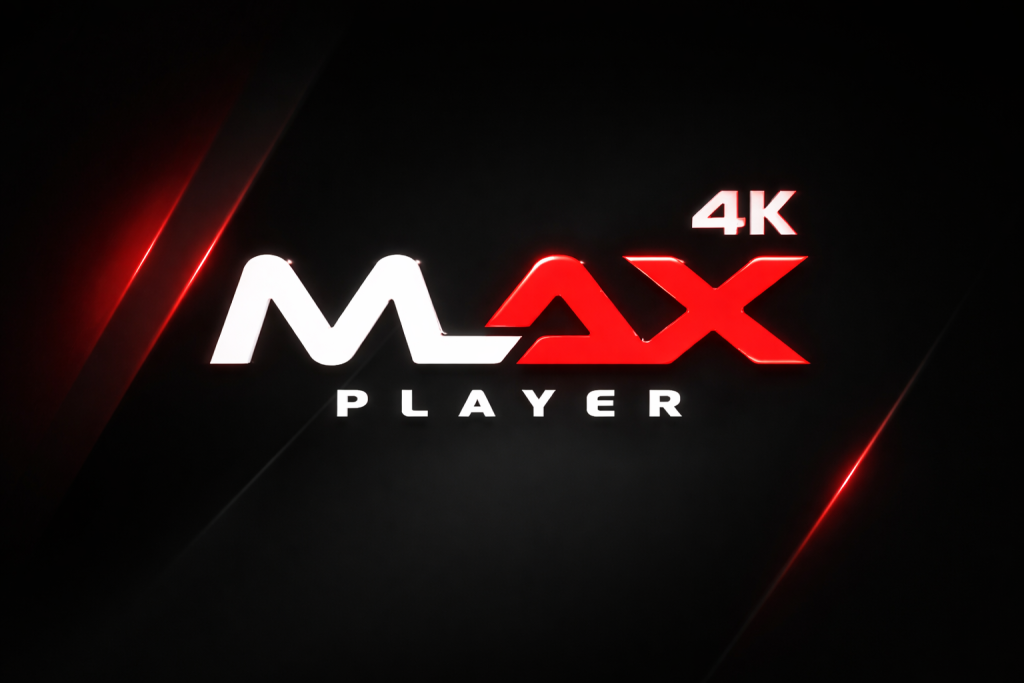MAX PLAYER 4K IPTV player with live streaming interface