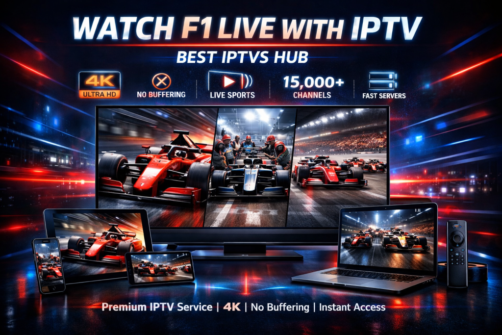 Best IPTV for F1 live streaming worldwide
