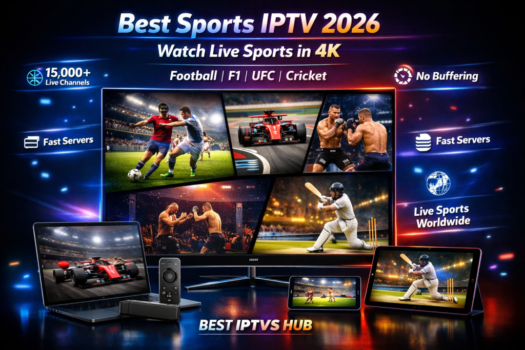 Best sports IPTV provider for live football, F1, UFC and cricket streaming