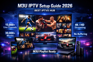 M3U IPTV setup guide with playlist streaming on devices