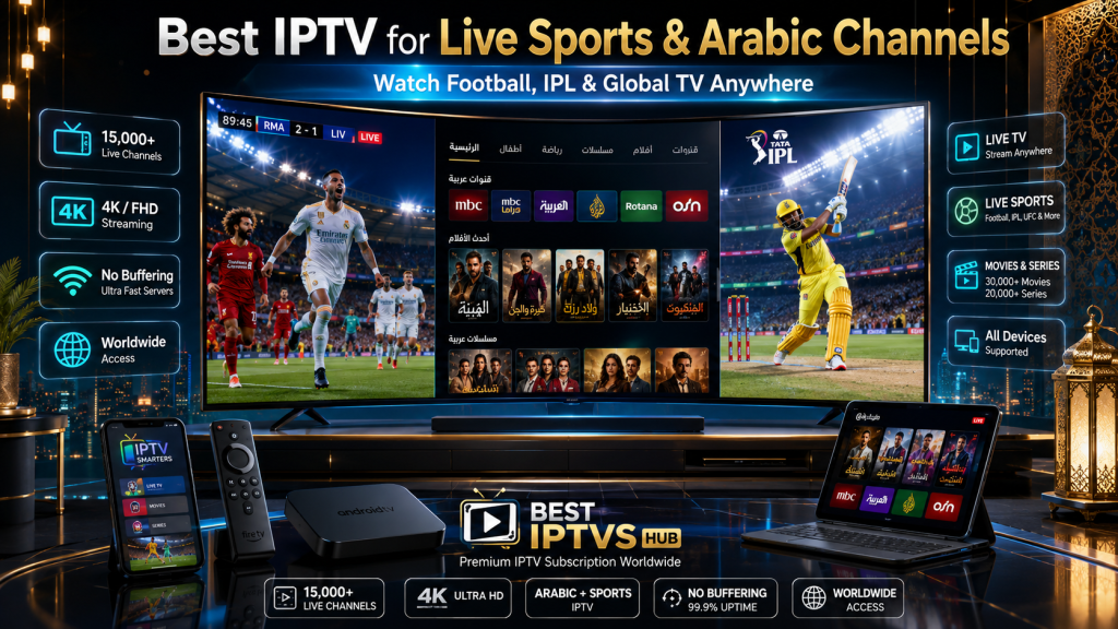 Best IPTV for Arabic channels and live sports streaming