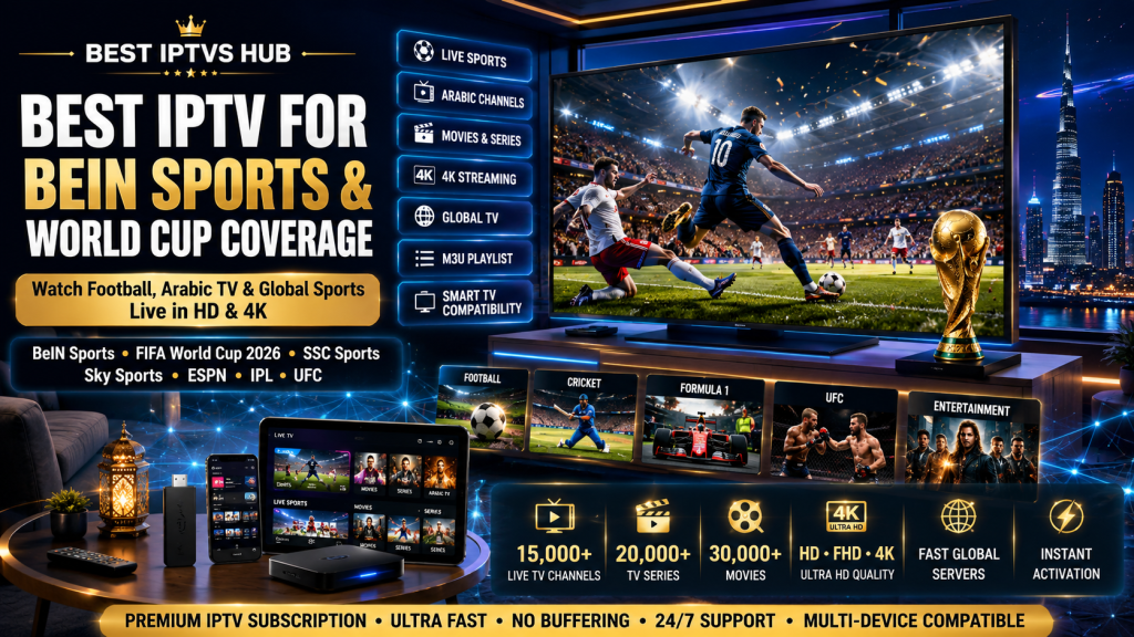 Best IPTV for BeIN Sports and FIFA World Cup live streaming