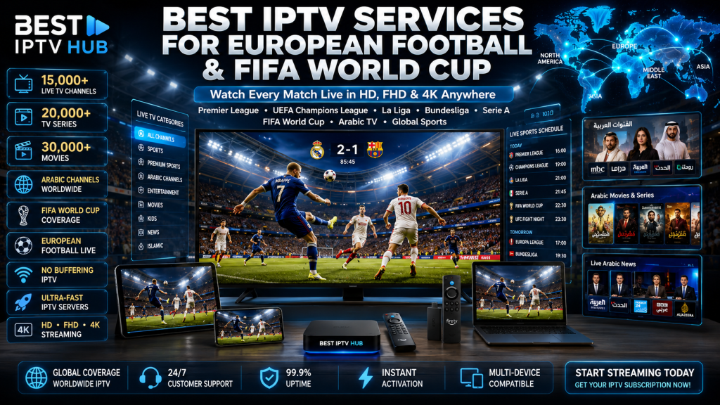 Best IPTV services for European football and FIFA World Cup streaming