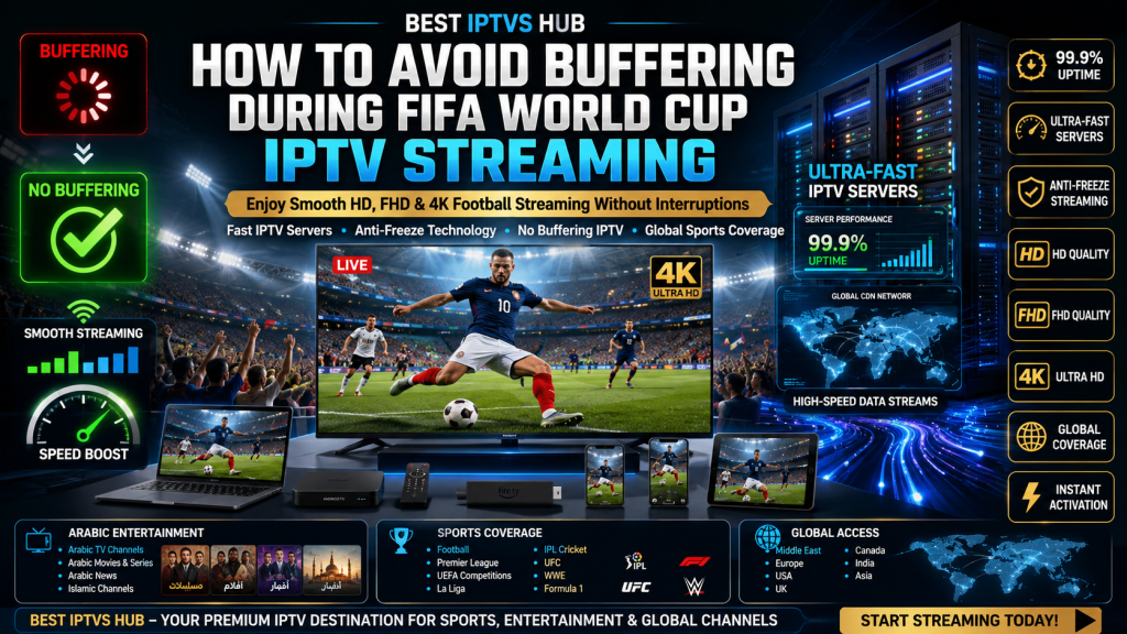 How to avoid buffering during FIFA World Cup IPTV streaming