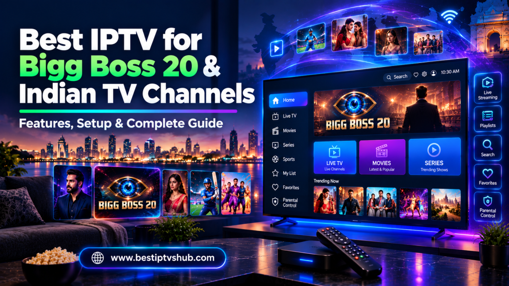 Best IPTV for Bigg Boss 20 & Indian TV Channels